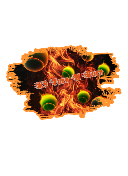 STICKERS: TURN-N-BURN -  6" SIZE