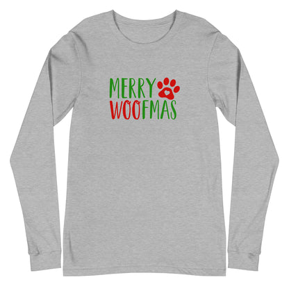 MERRY WOOFMAS Unisex Long Sleeve Tee