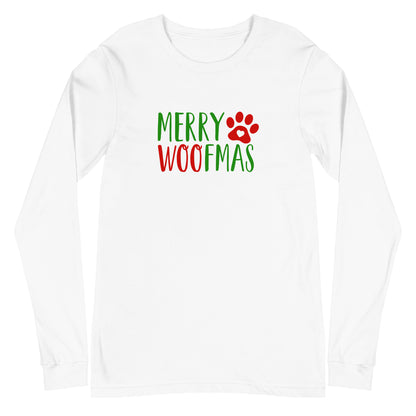 MERRY WOOFMAS Unisex Long Sleeve Tee