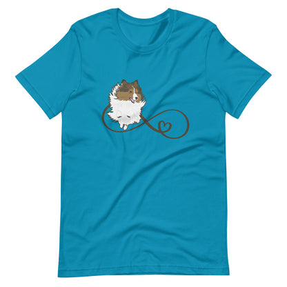 Infinity Sheltie - Custom Unisex t-shirt