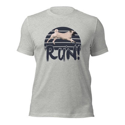 RUN - PUG - FAST CAT Unisex t-shirt