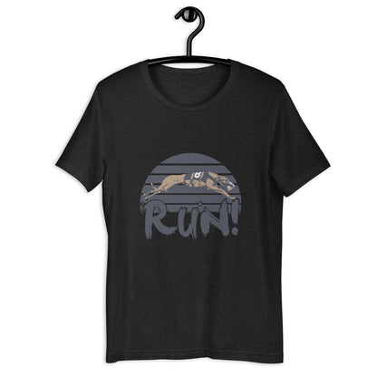 Greyhound RACE RUN! Unisex t-shirt