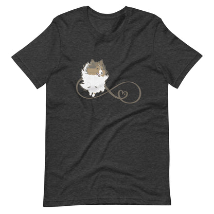 Infinity Sheltie - Custom Unisex t-shirt