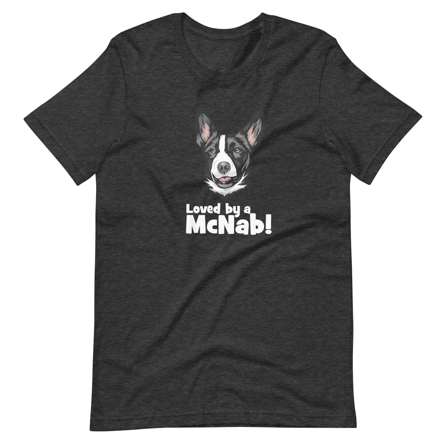LOVED BY MCNAB, Black Unisex t-shirt