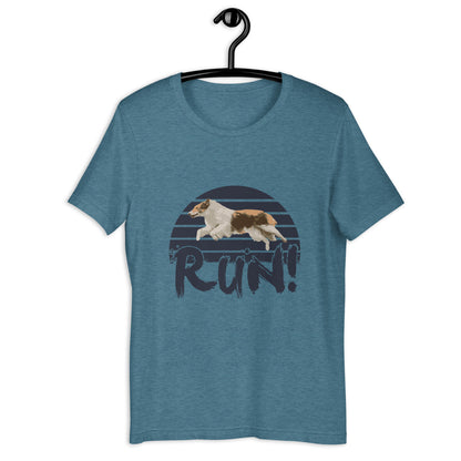 RUN! - COLLIE - Unisex t-shirt