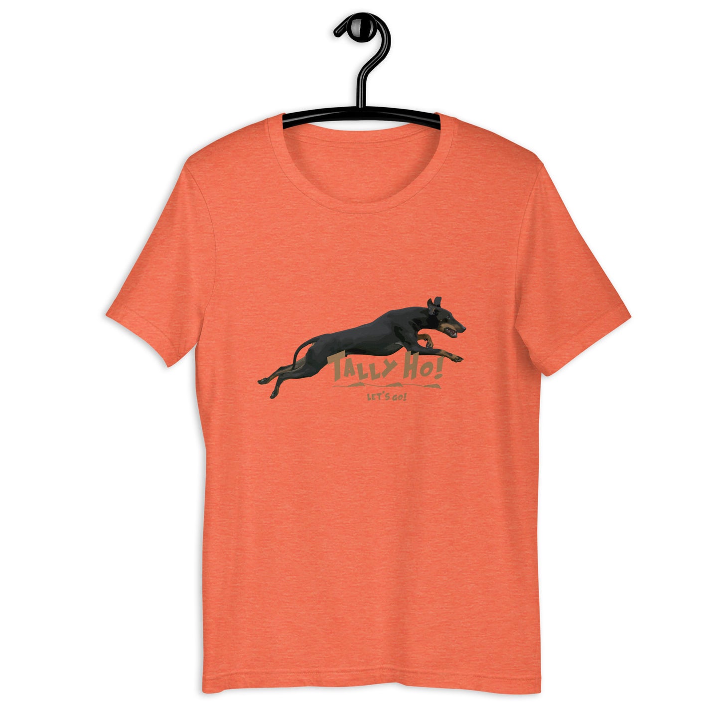 Manchester Terrier - Tally Ho, lets go! Unisex t-shirt