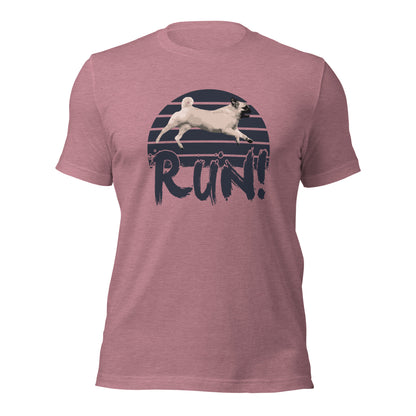 RUN - PUG - FAST CAT Unisex t-shirt