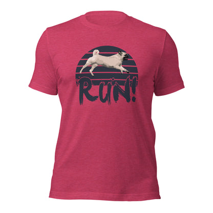 RUN - PUG - FAST CAT Unisex t-shirt