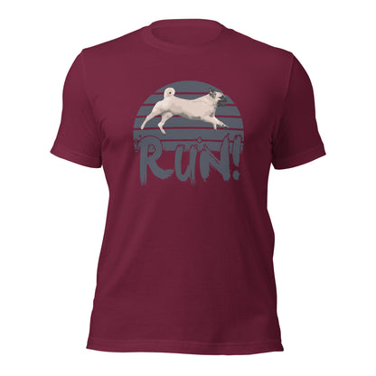 RUN - PUG - FAST CAT Unisex t-shirt