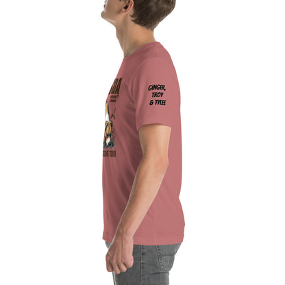 Ginger, Troy and Tylee Unisex t-shirt