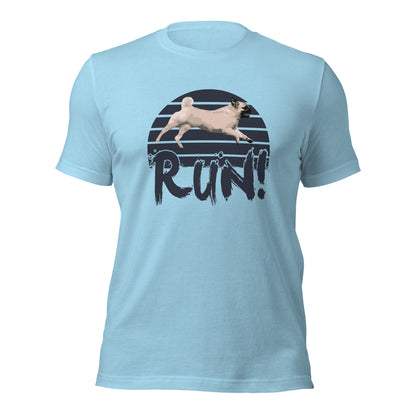 RUN - PUG - FAST CAT Unisex t-shirt