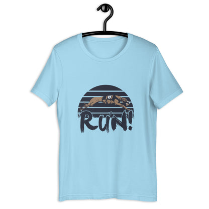 Greyhound RACE RUN! Unisex t-shirt