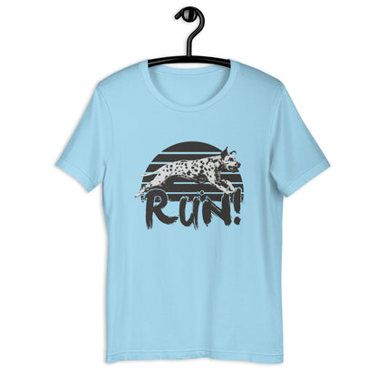 RUN! DALMATION 2 Unisex t-shirt