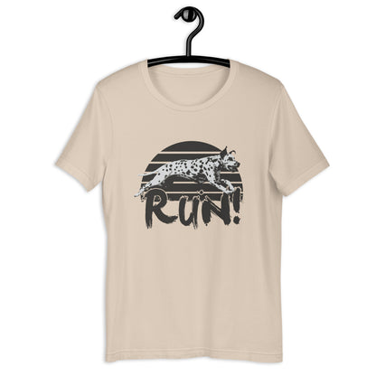 RUN! DALMATION 2 Unisex t-shirt