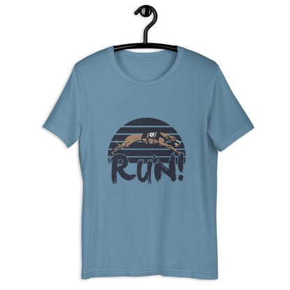 Greyhound RACE RUN! Unisex t-shirt