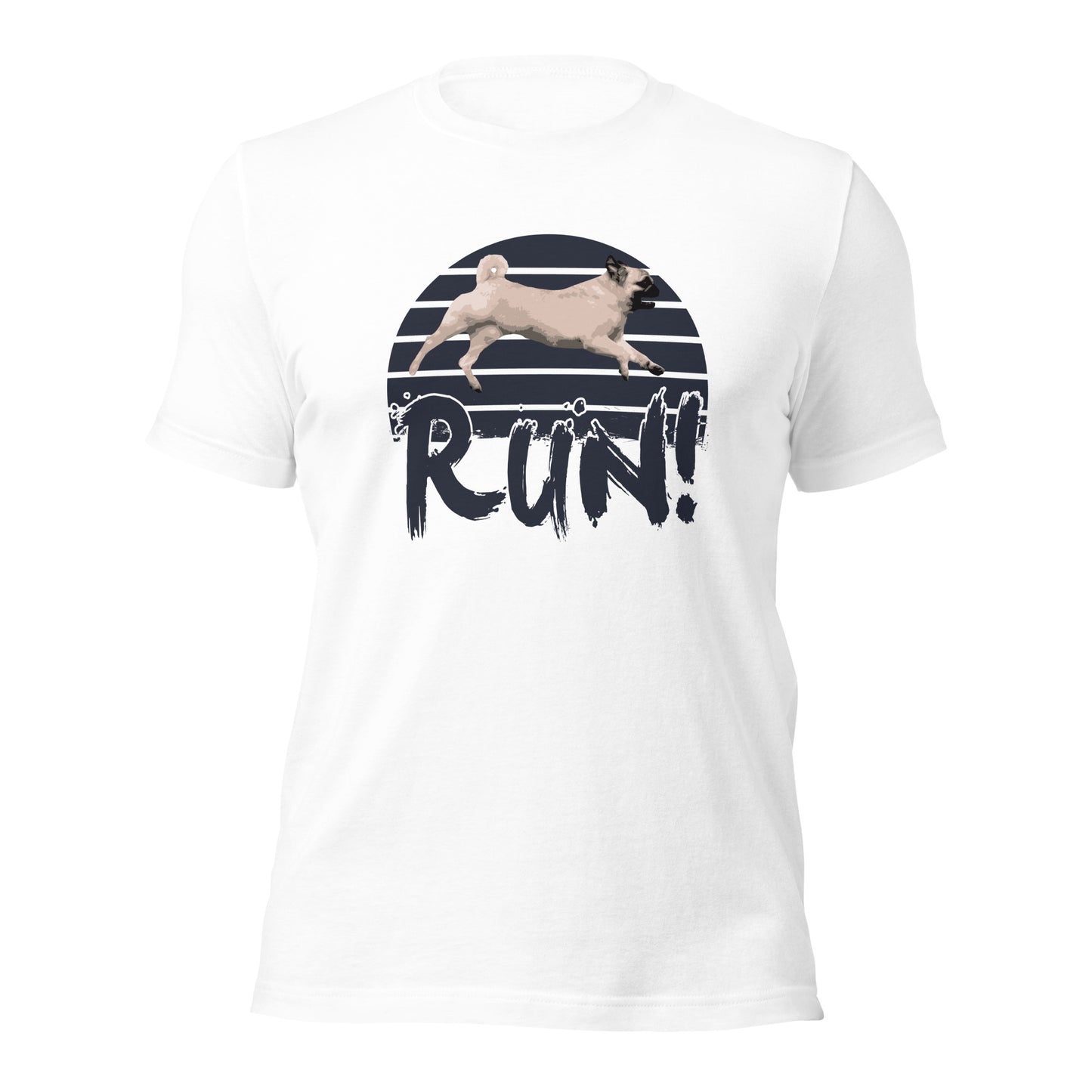 RUN - PUG - FAST CAT Unisex t-shirt