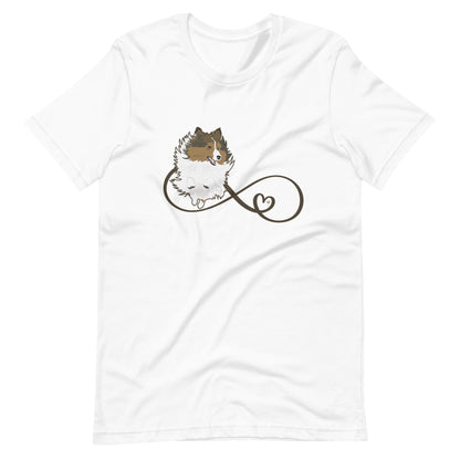 Infinity Sheltie - Custom Unisex t-shirt