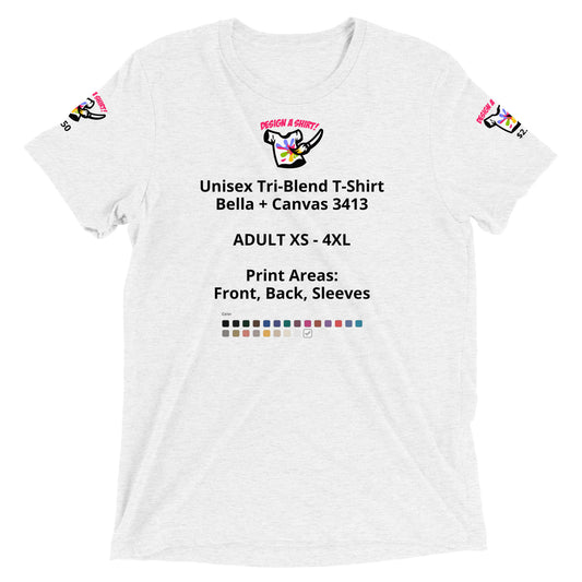 CATALOG TRI BLEND Bella Short sleeve t-shirt