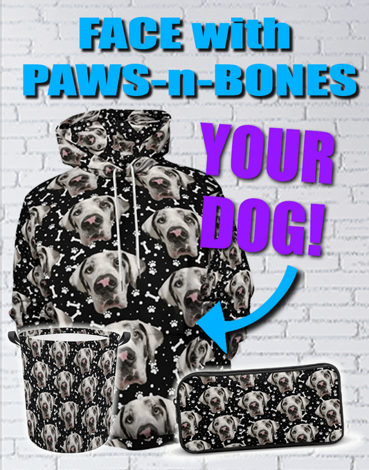 CUSTOM FACE w PAWS-n-BONES