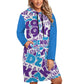 230gsm Long Sleeve Hoodie Dress DS003 (All-Over Printing)