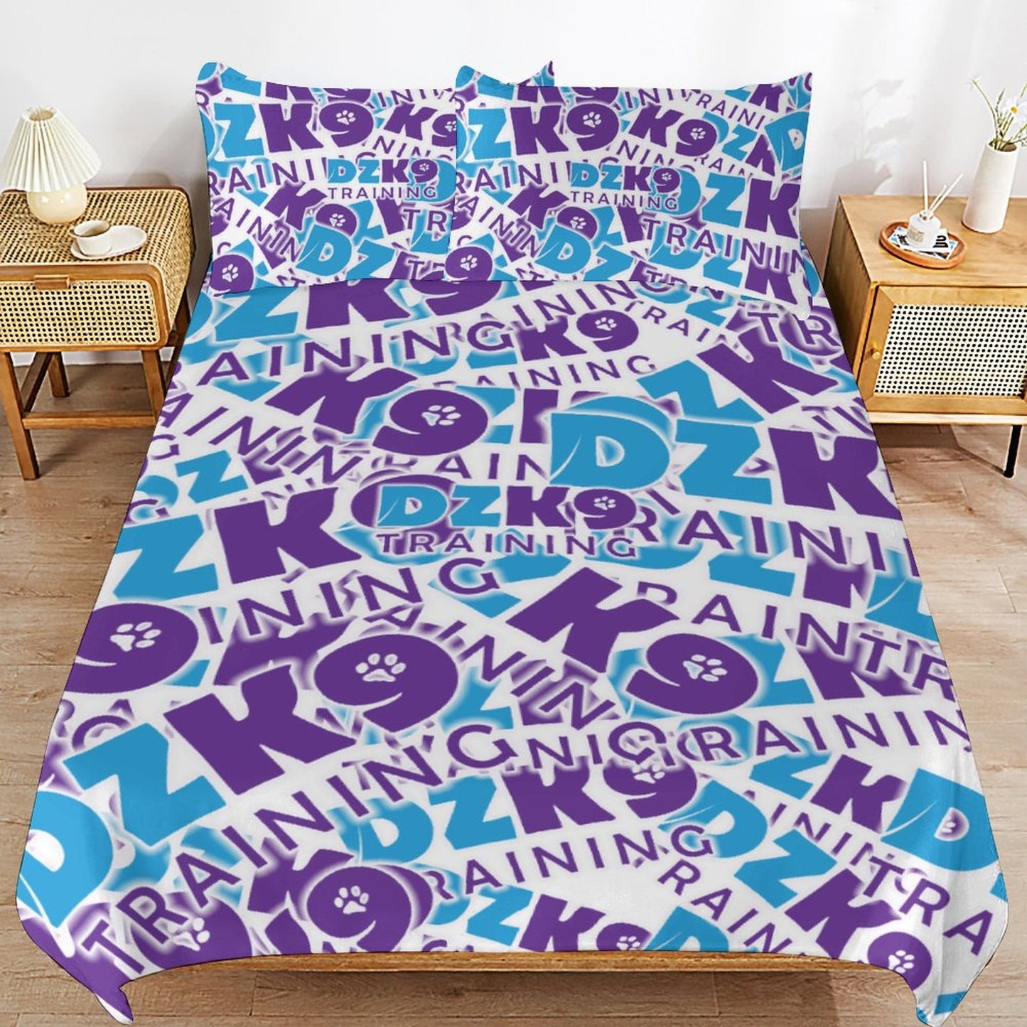 3-Piece Bedding Set-86"×70"/ 218×177cm (Dual-sidede Printing)