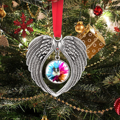 Christmas Day retro wings round Ornament  | Zinc alloy