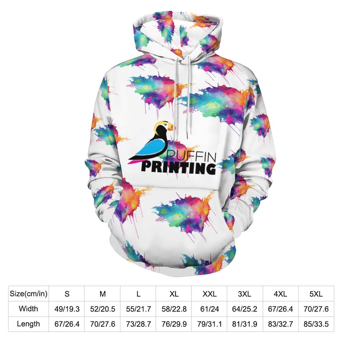 PUFFIN PRINTIN 230gsm Lady Hoodie with Double-layer Cap (All-Over Printing)