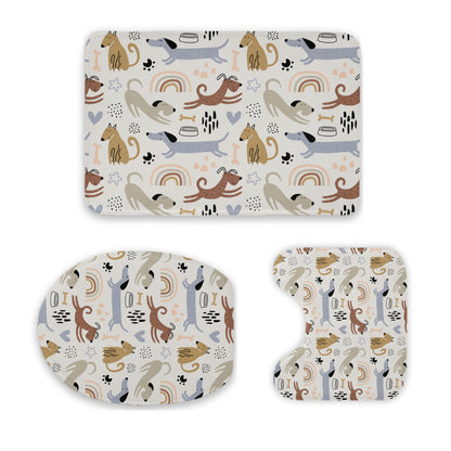 CUTE DOGS BATHROOM SET