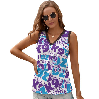Printed V-neck Cami Top NZ112 (All-Over Printing)