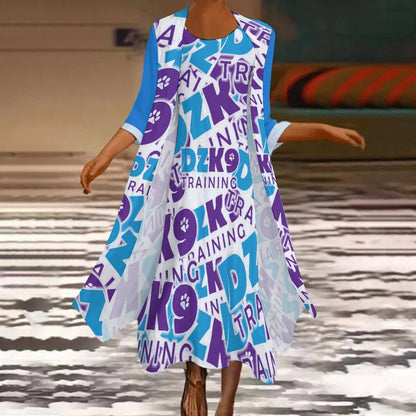 DZK9 Long Dress Set (All-Over Printing)