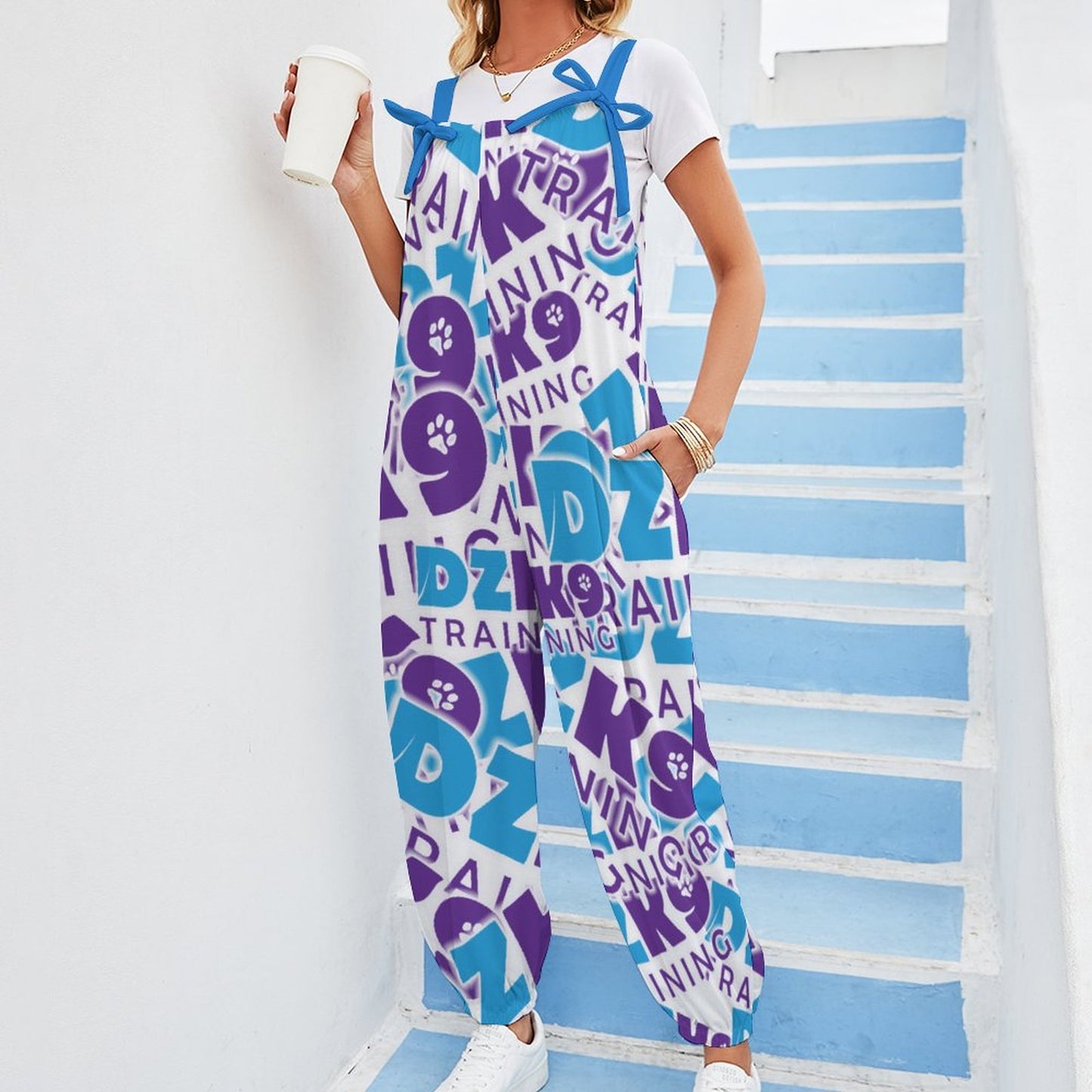 Spaghetti Strap Jumpsuit RP (All-Over Printing)