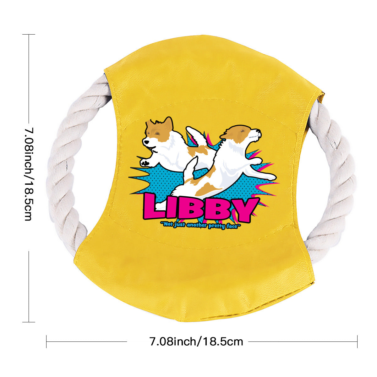 Cotton rope Frisbee (partial printing) | Oxford cloth -   LIBBY