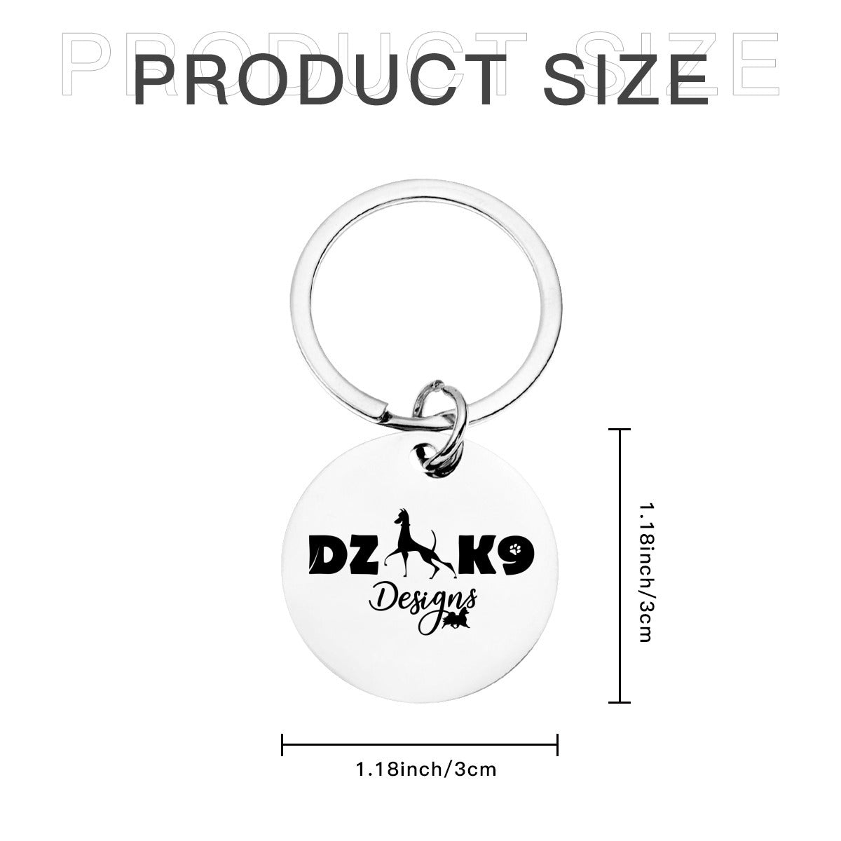 DZK9- Engraved pet ID tag/Key Chain