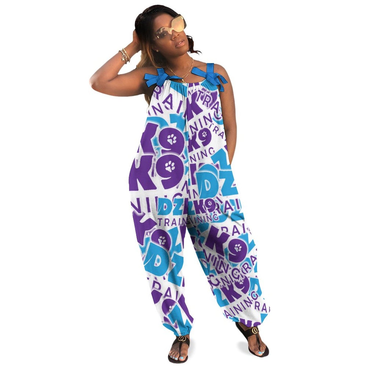 Spaghetti Strap Jumpsuit RP (All-Over Printing)