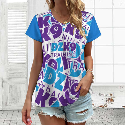 V-neck Short Sleeve T-Shirt VT (All-Over Printing)