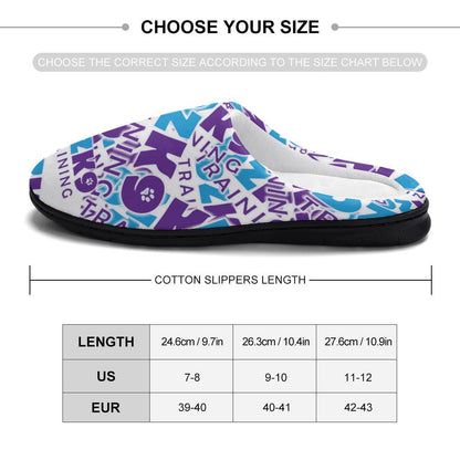 DZK9 Custom Women's Cotton Slippers for Indoor Wear (All-Over Printing)