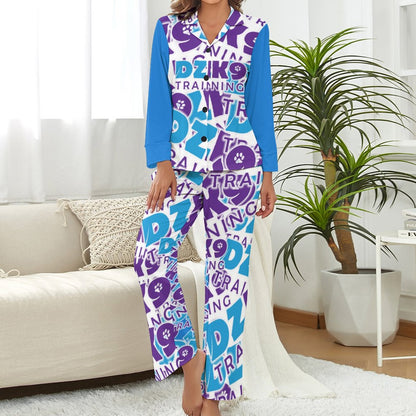 V-Neck Women Night Wear Suit DTZ (All-Over Printing)