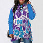 230gsm Poncho-style Long Sleeve Women Hoodie with Irregular Hem DS001 (All-Over Printing)