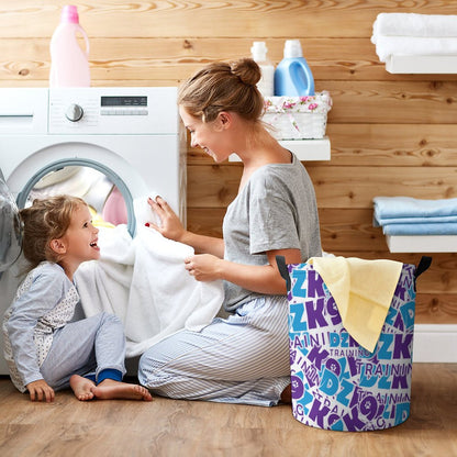 Drawstring collapsible Laundry Basket