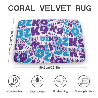 Coral Velvet Rug-15.7"x23.6"/ 40x60cm