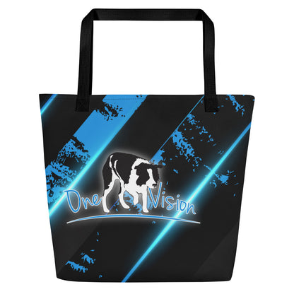 CUSTOM - ONE VISION - All-Over Print Large Tote Bag