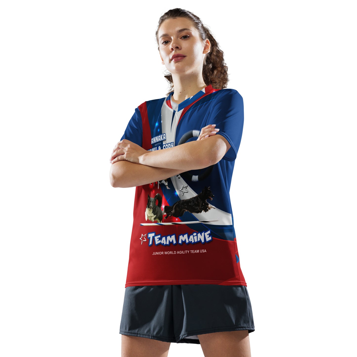 TEAM MAINE Recycled unisex sports jersey