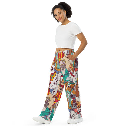 FUN DOGSw GLASSES - Unisex wide-leg pants