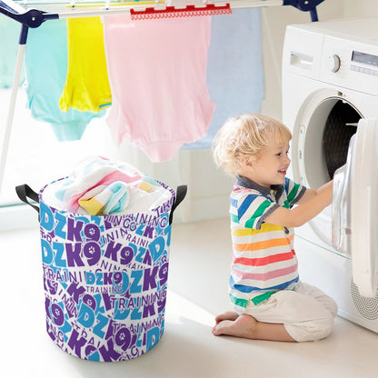 Drawstring collapsible Laundry Basket