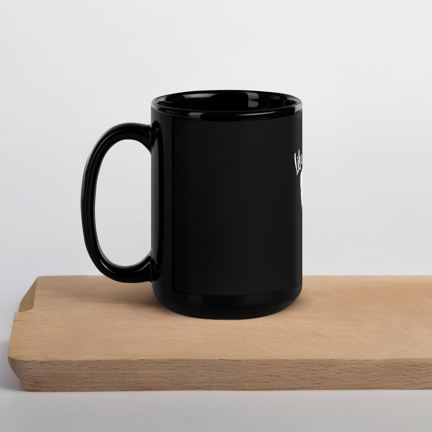LIFE IS BETTER WITH A PAPILLON - Black Glossy Mug