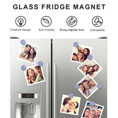 Glass Magnetic Refrigerator Magnets-4cm