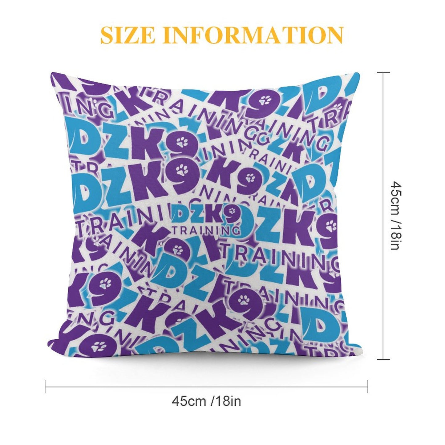 Square Plush Throw Pillow Cover (Pillow Excluded) (Dual Printing)
