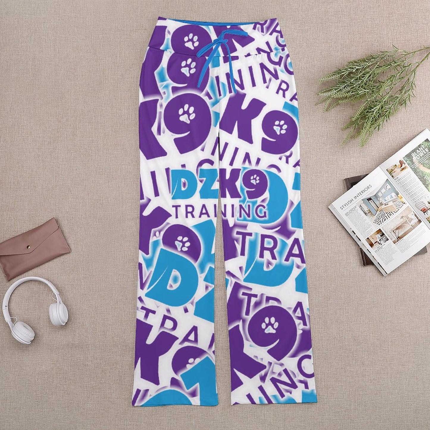 Personalized Drawstring Yoga PantsxP with Straight Baggy (All-Over Printing)