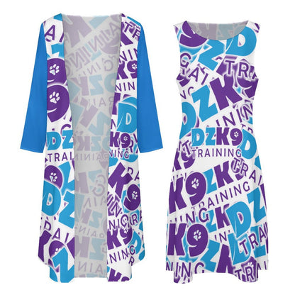 DZK9 Long Dress Set (All-Over Printing)