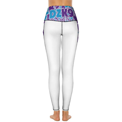 Custom Print Patterned Yoga Pants with 2 Pockets (All-Over Printing)